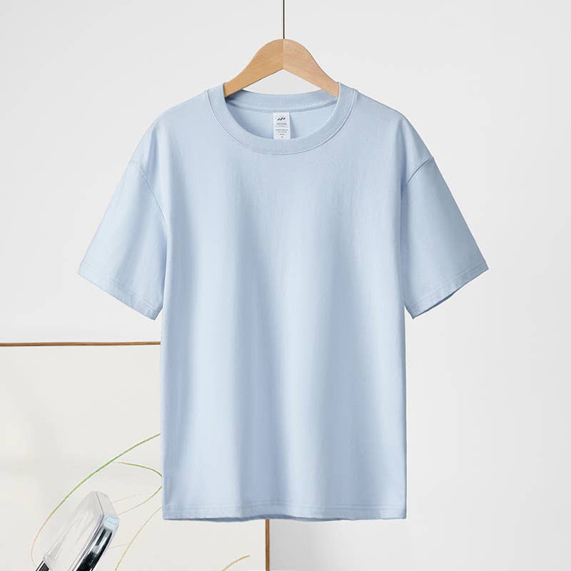 Cotton regular t-shirt short sleeve crewneck tee - 20 colors