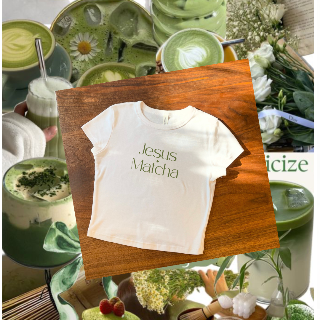 JESUS + MATCHA BABY TEE