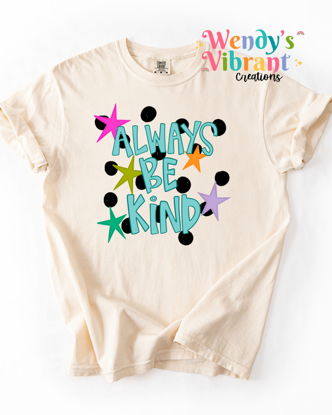 Always Be Kind Polka Dot Tee | Inspirational Comfort Colors T-Shirt