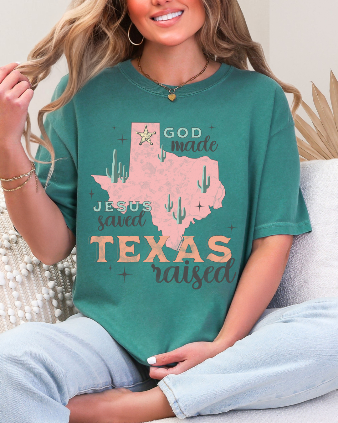 GOD MADE TX RAISED TEE