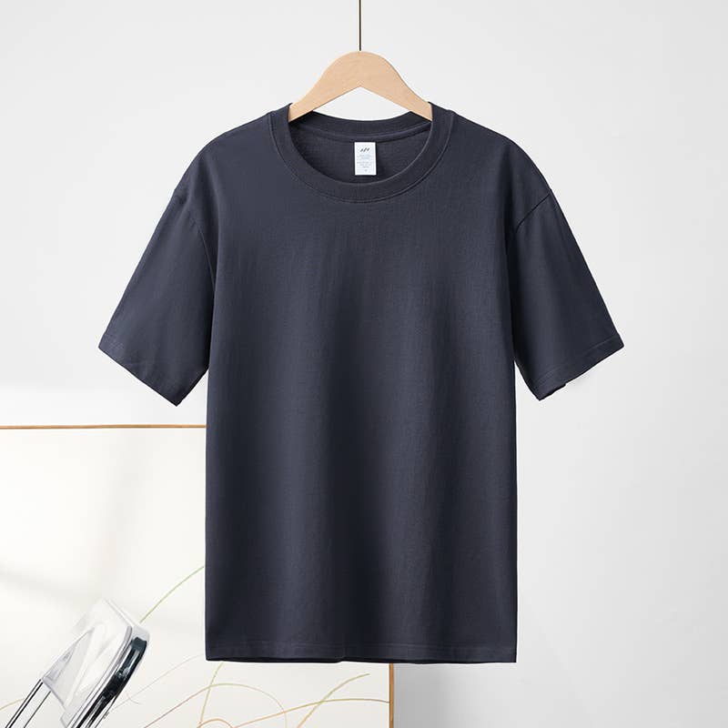 Cotton regular t-shirt short sleeve crewneck tee - 20 colors