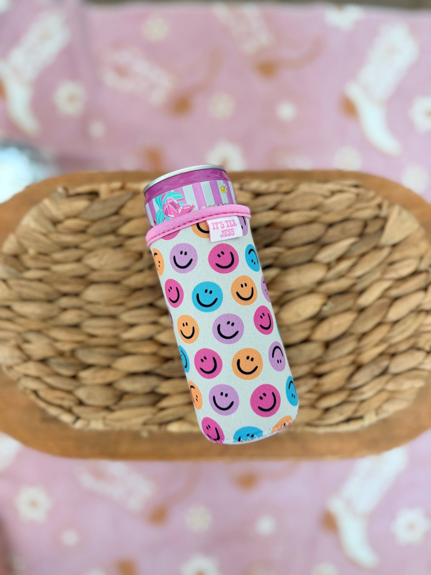 Slim Can Sleeve-Happy Face