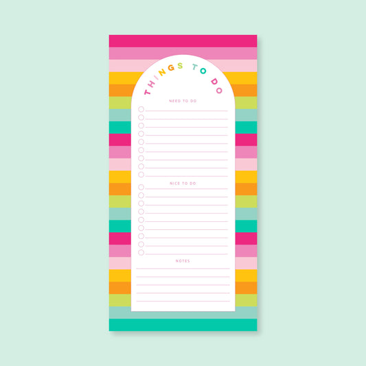 List Notepad | 4.25"x8.5" | Rainbow Sunset