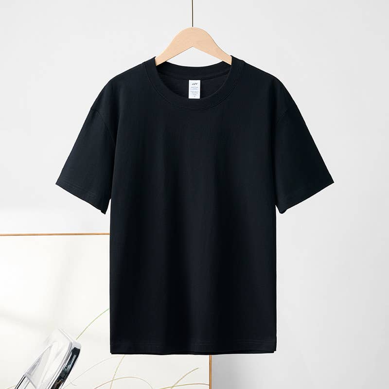 Cotton regular t-shirt short sleeve crewneck tee - 20 colors