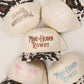 MAKE HEAVEN ROWDY Embroidered Cow Print Brim Trucker Hat