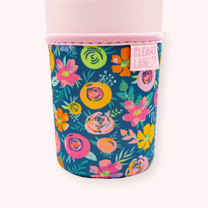 Emerald Rainbow Fields Coffee Cup Sleeve