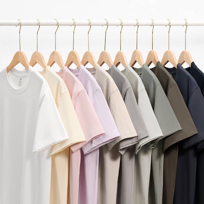 Cotton regular t-shirt short sleeve crewneck tee - 20 colors