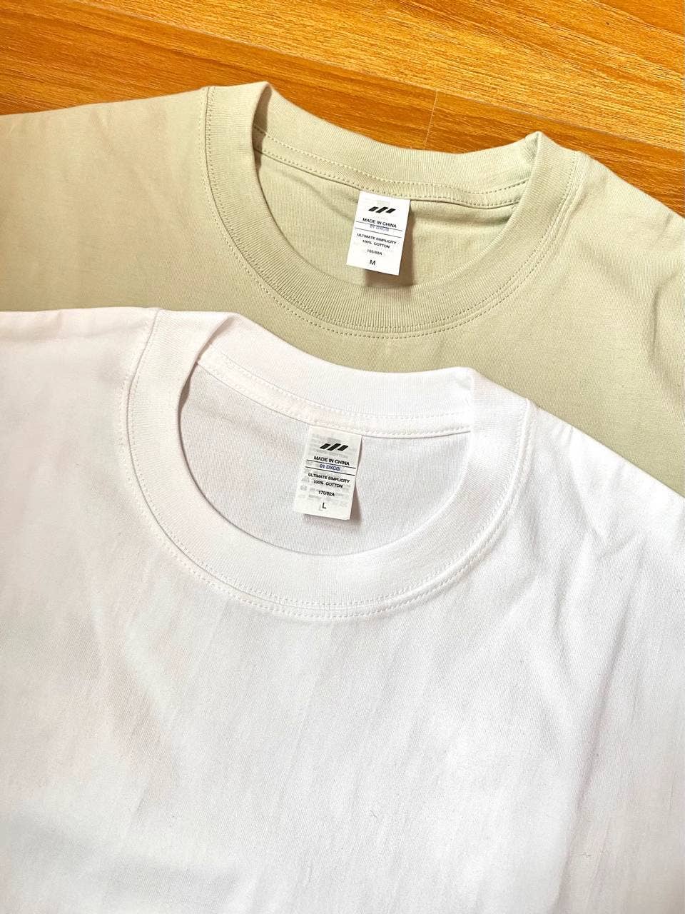 Cotton regular t-shirt short sleeve crewneck tee - 20 colors