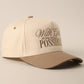 With God All Possible Embroidery Baseball Cap