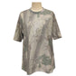 Hunting camo print oversized t-shirt short sleeve top