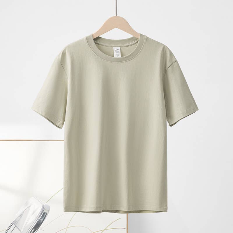 Cotton regular t-shirt short sleeve crewneck tee - 20 colors