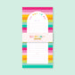 List Notepad | 4.25"x8.5" | Rainbow Sunset