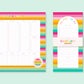 List Notepad | 4.25"x8.5" | Rainbow Sunset