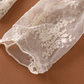 Semi Sheer Mesh Floral Lace Layering Top