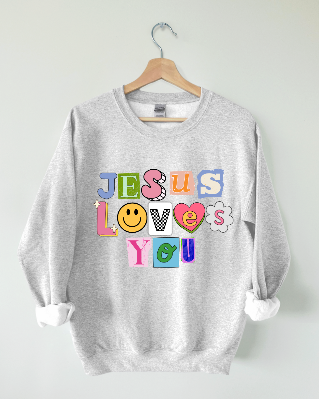 JESUS LOVES YOU SWEATER (RETRO)
