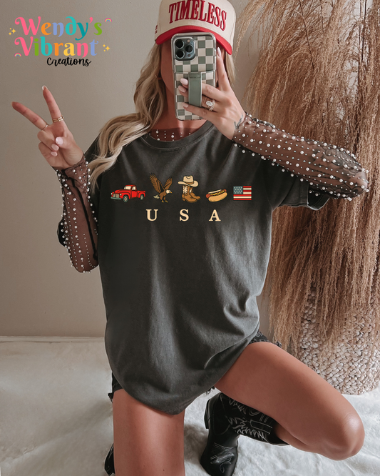 PARTY IN THE USA T SHIRT CC