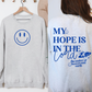 cute crewneck my hope is in the Lord