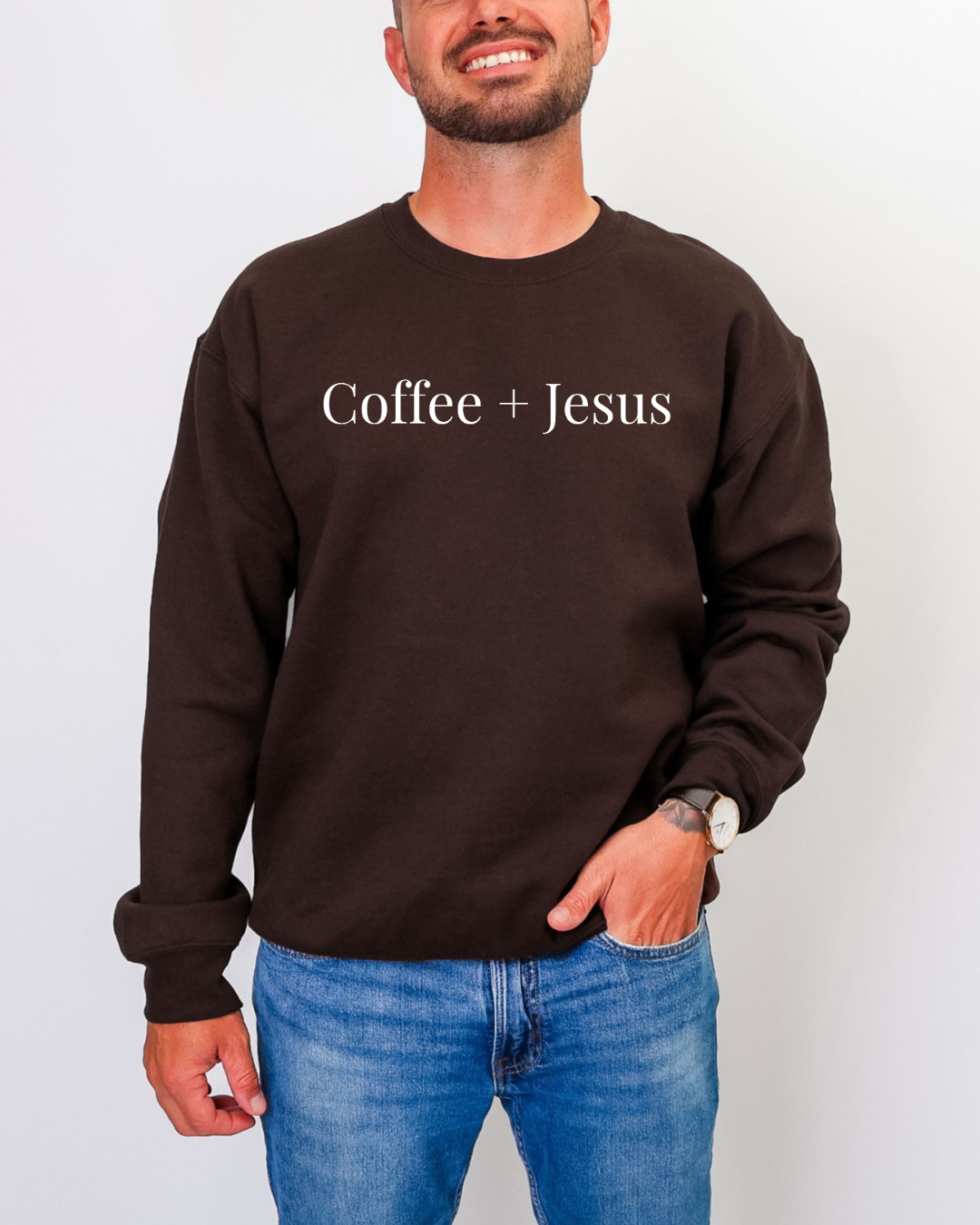Coffee + Jesus crewneck