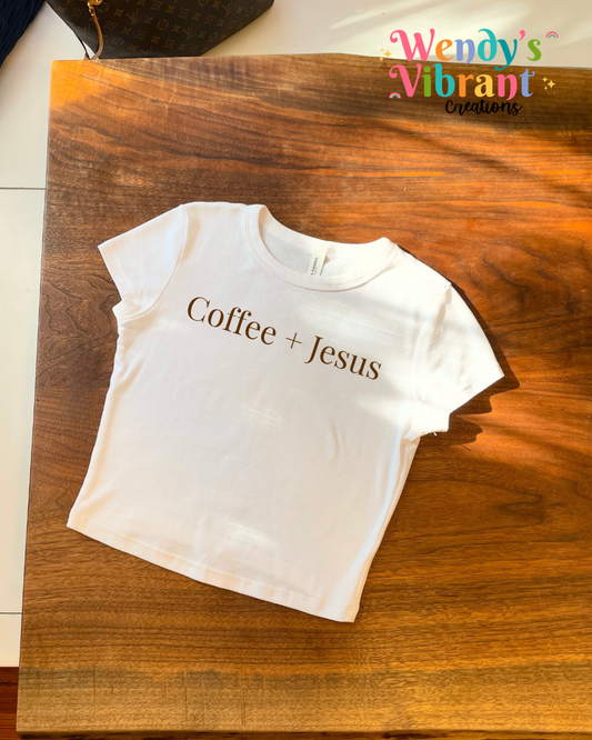 Coffee+ Jesus Baby Tee