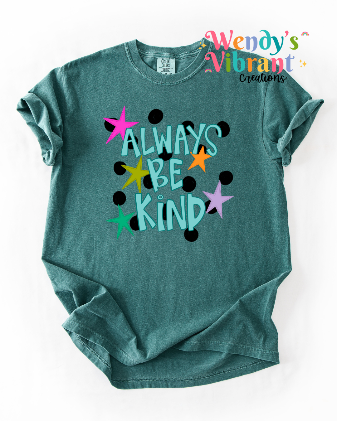 Always Be Kind Polka Dot Tee | Inspirational Comfort Colors T-Shirt
