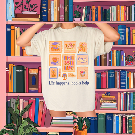 BOOKS HELP TEE