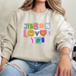 JESUS LOVES YOU SWEATER (RETRO)