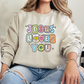 JESUS LOVES YOU SWEATER (SPARKLE)