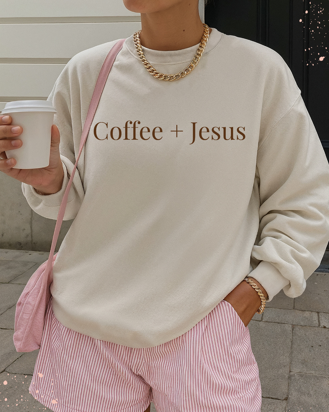 Coffee + Jesus crewneck