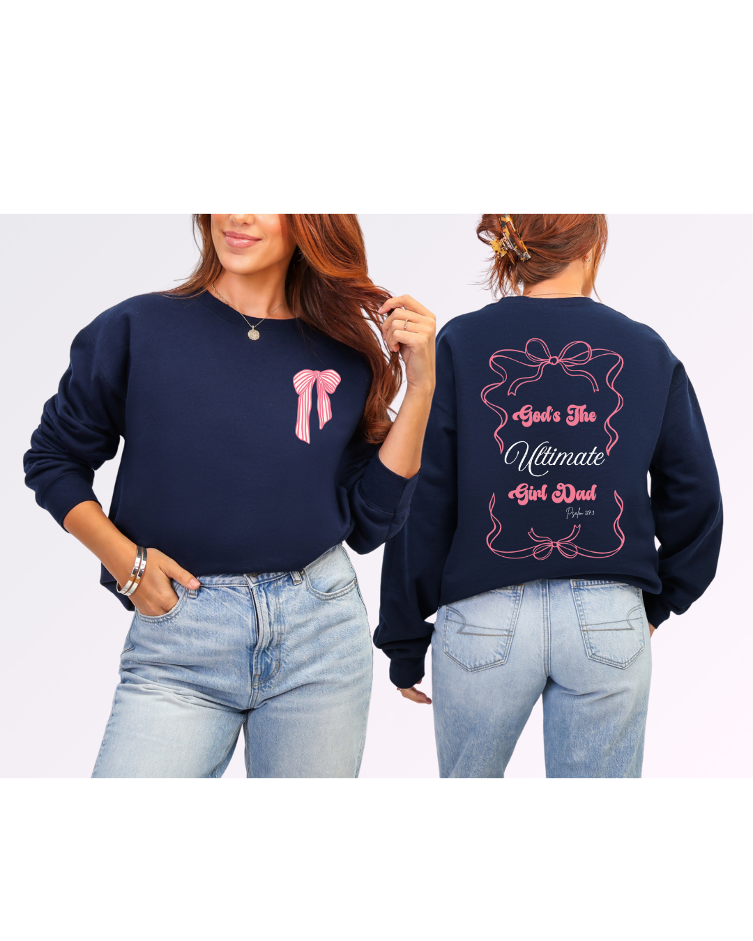 God's The Ultimate Girl Dad Sweater