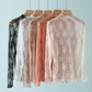 Semi Sheer Mesh Floral Lace Layering Top