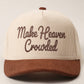 MAKE HEAVEN CROWDED Heat Press Corduroy Trucker Hat