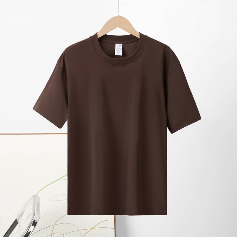 Cotton regular t-shirt short sleeve crewneck tee - 20 colors