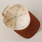 KEEP PRAYIN' Two-toned Suede Canvas Trucker Hat: OGN / One Size