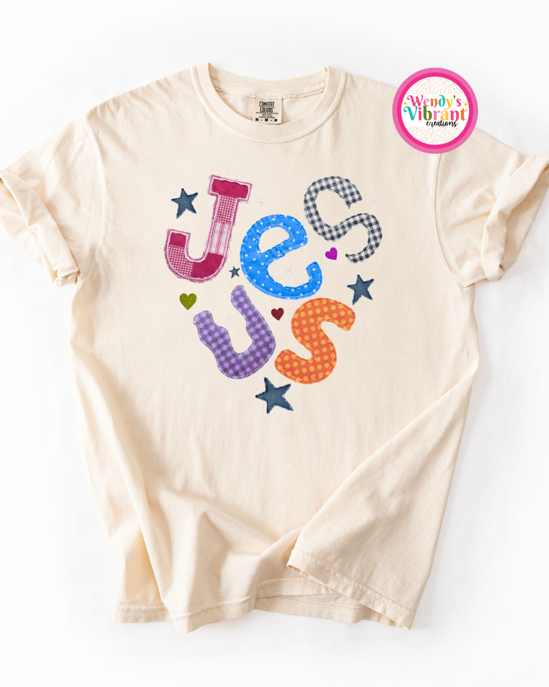 Jesus Stitch design tee
