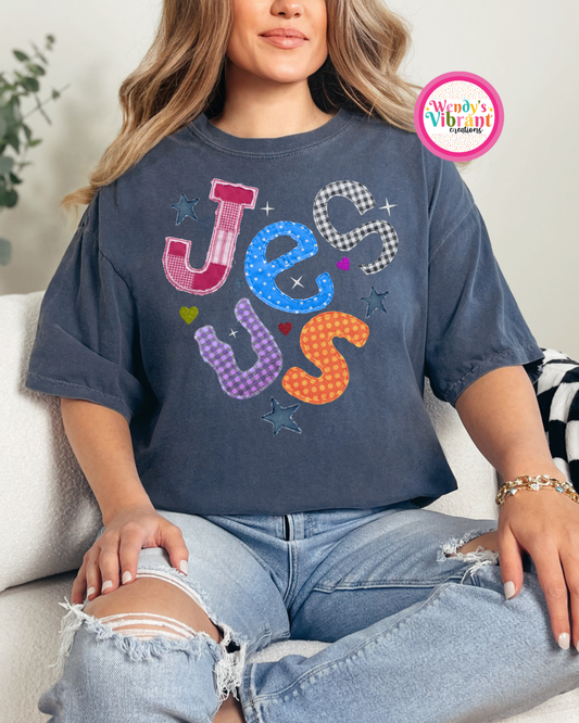 Jesus Stitch design tee