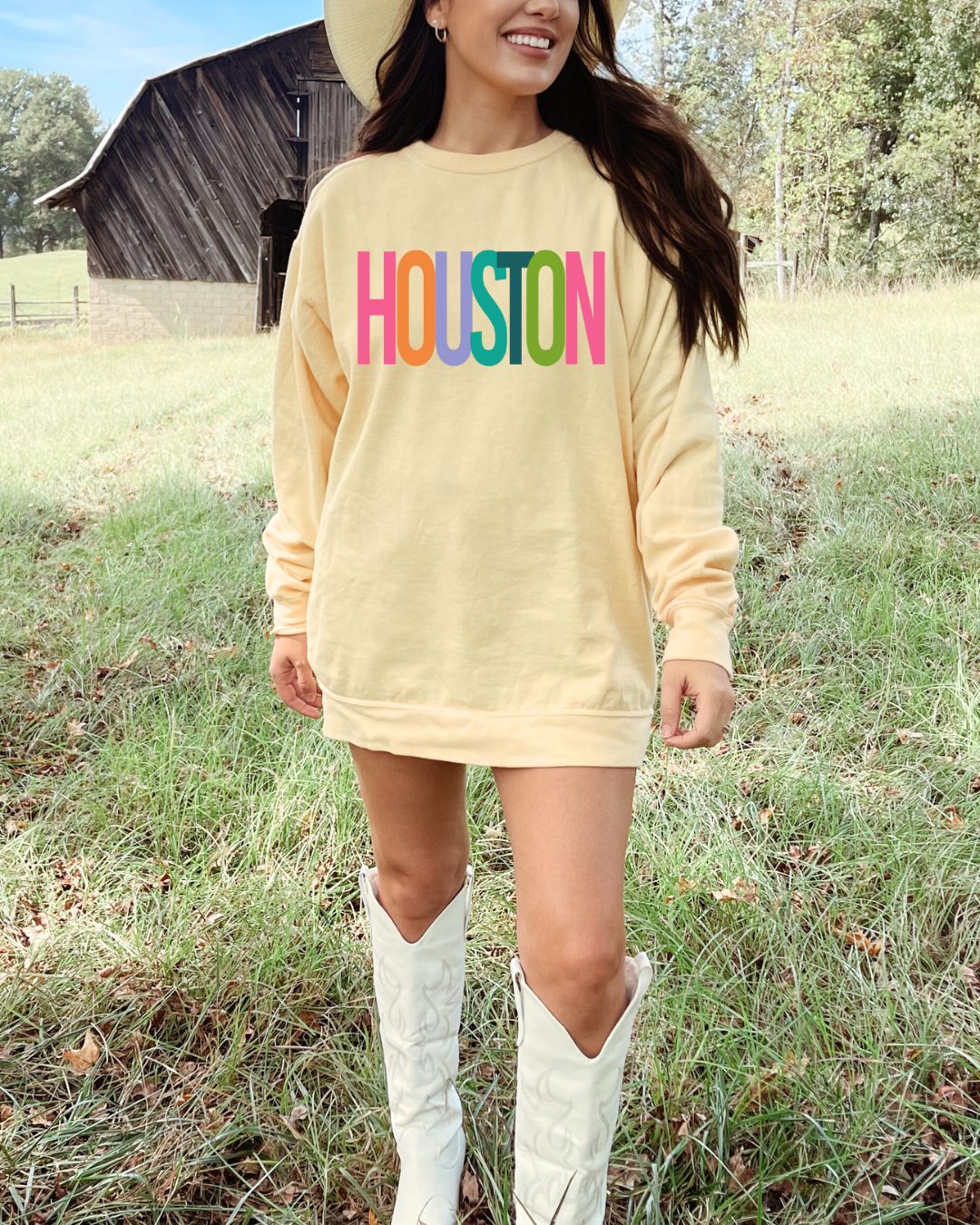 HOUSTON CREWNECK